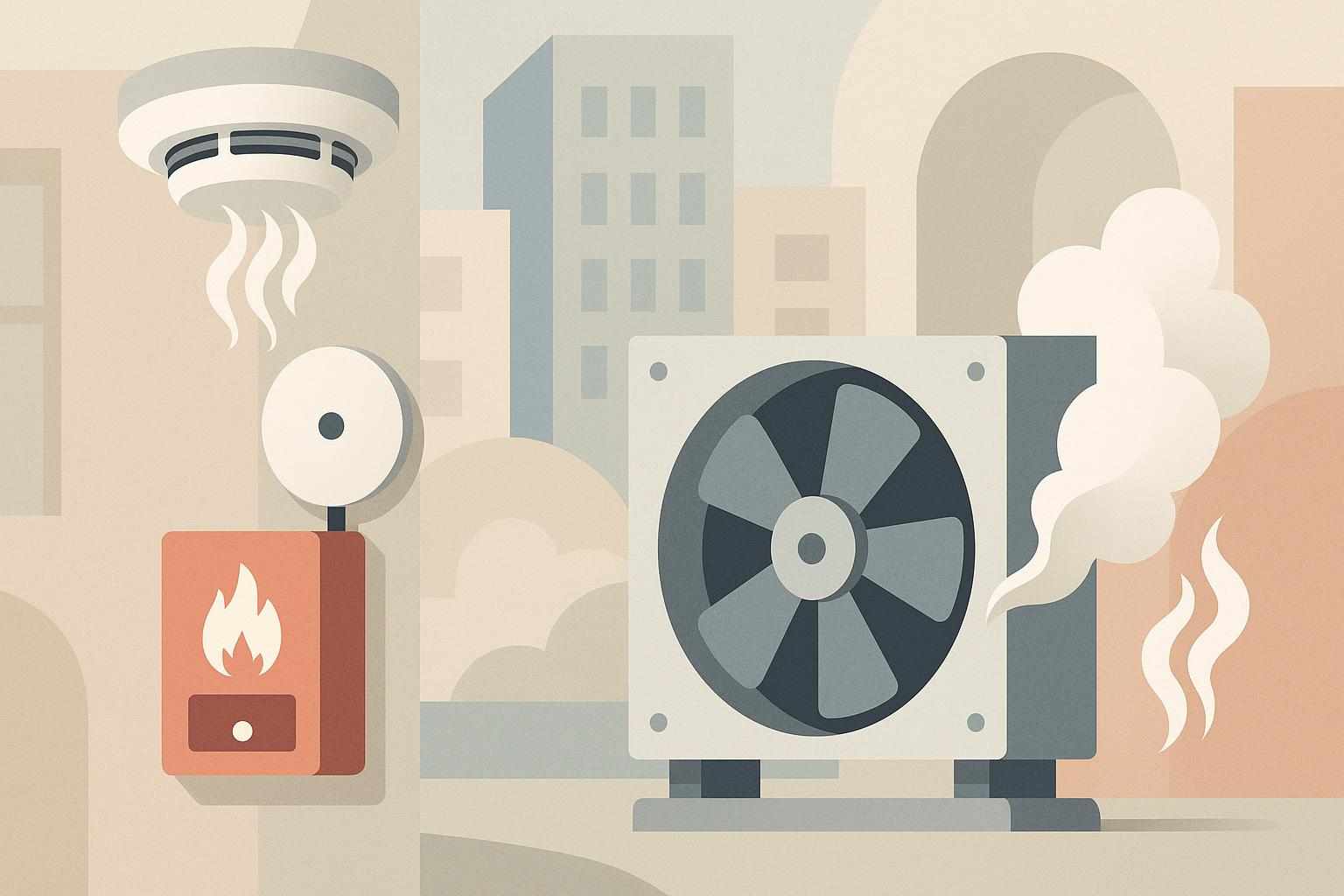 כיצד מערכות גילוי אש ועשן ומפוחי עשן משפיעים על בטיחות המבנים?